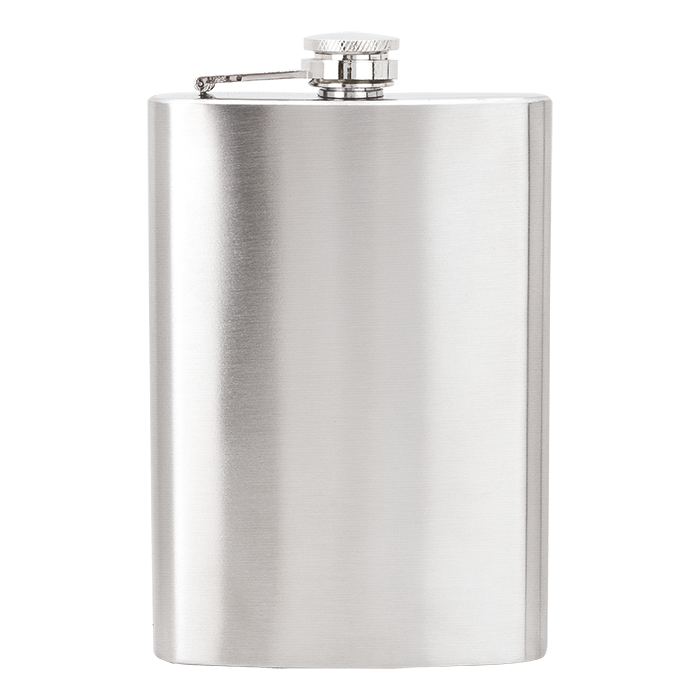 BW7679 - Hip Flask - 304 Stainless Steel  Silver / 