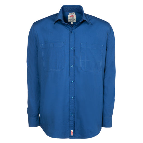 Stretch Long Sleeve Work Shirt Airforce Blue / 5XL - High Grade Shirts