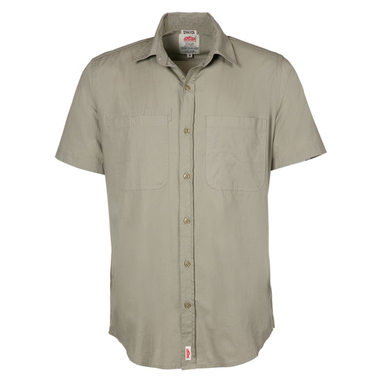 Stretch Short Sleeve Work Shirt Pebble / M - High Grade Shirts