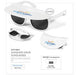 Sunscape Visor Sunglasses Solid White / SW