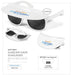 Sunscape Visor Sunglasses Solid White / SW