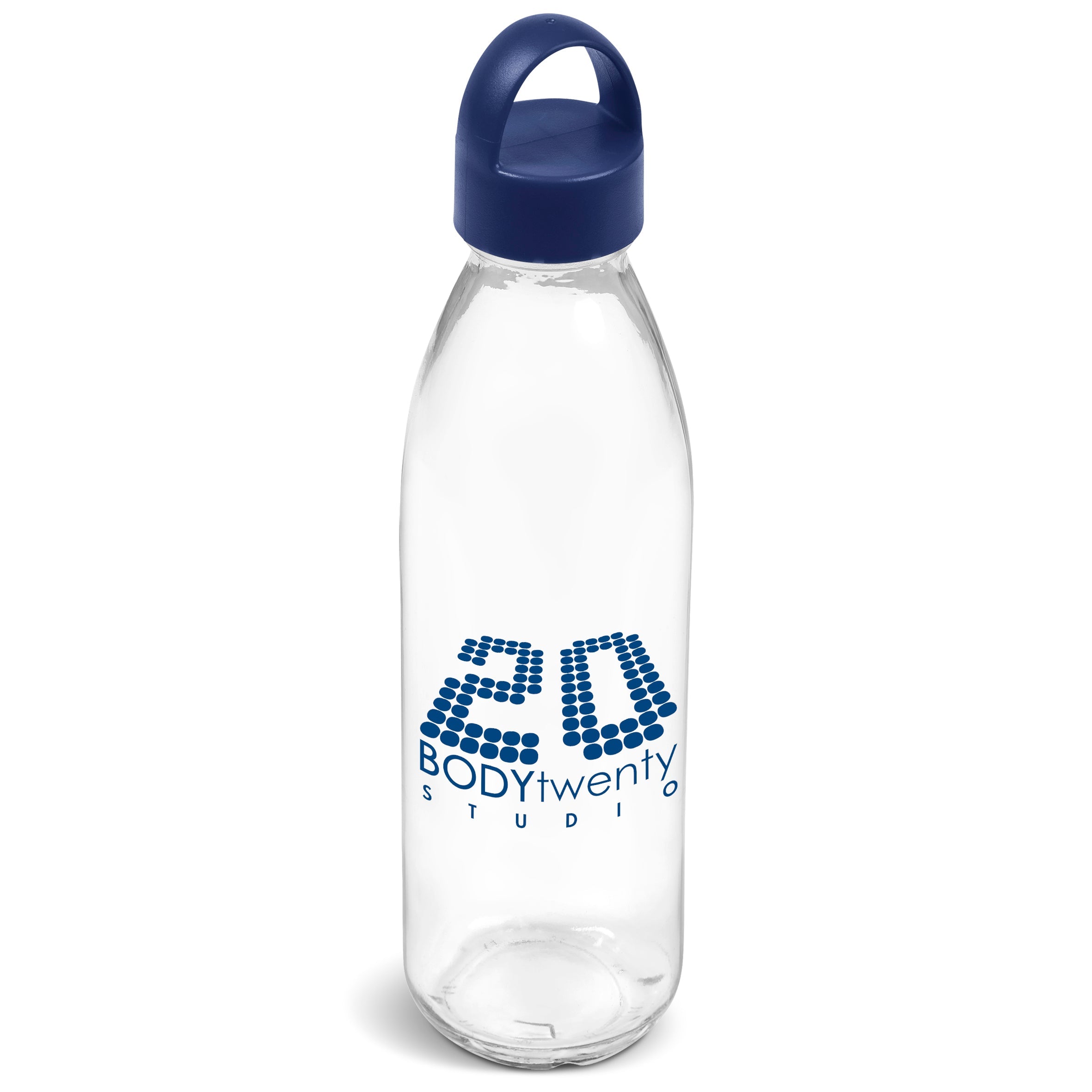Swing Glass Water Bottle - 650ml Navy / N