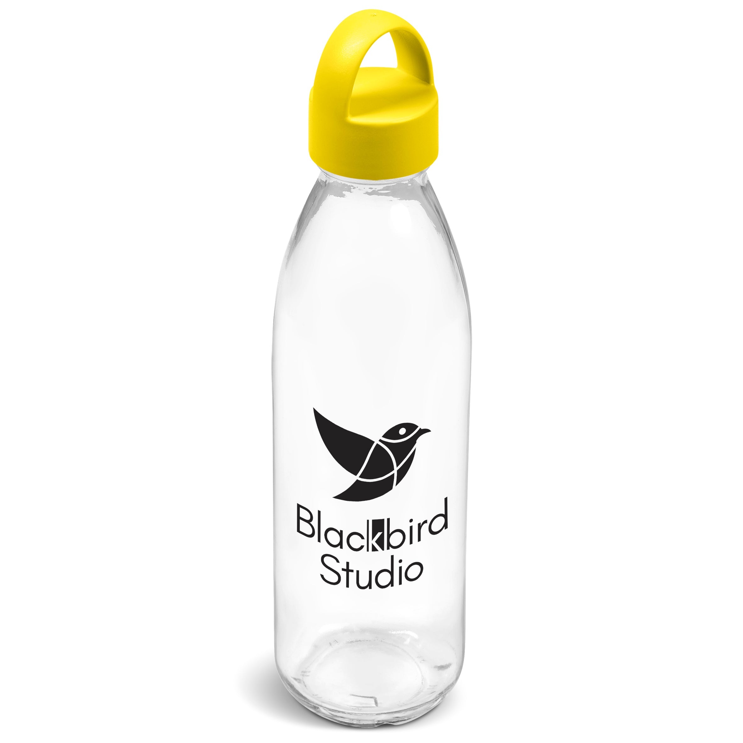 Swing Glass Water Bottle - 650ml Yellow / Y