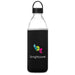 Big Swing Neo Glass Water Bottle – 850ml Black / BL