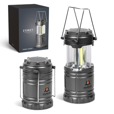 Swiss Cougar Sydney Lantern & Speaker-Gun Metal-GM