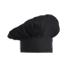 Toque Blanche Mushroom Chef Hat Black / STD / Regular - Chef’s Hats