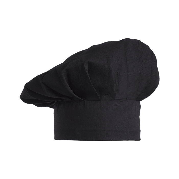 Chef Mushroom Hat  Black / STD / Regular - Head Wear 