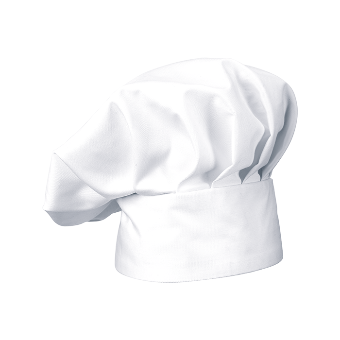 Toque Blanche Mushroom Chef Hat White / STD / Regular - Chef’s Hats