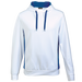 Track Hooded Sweater White/Royal / XS / Regular - Sweaters