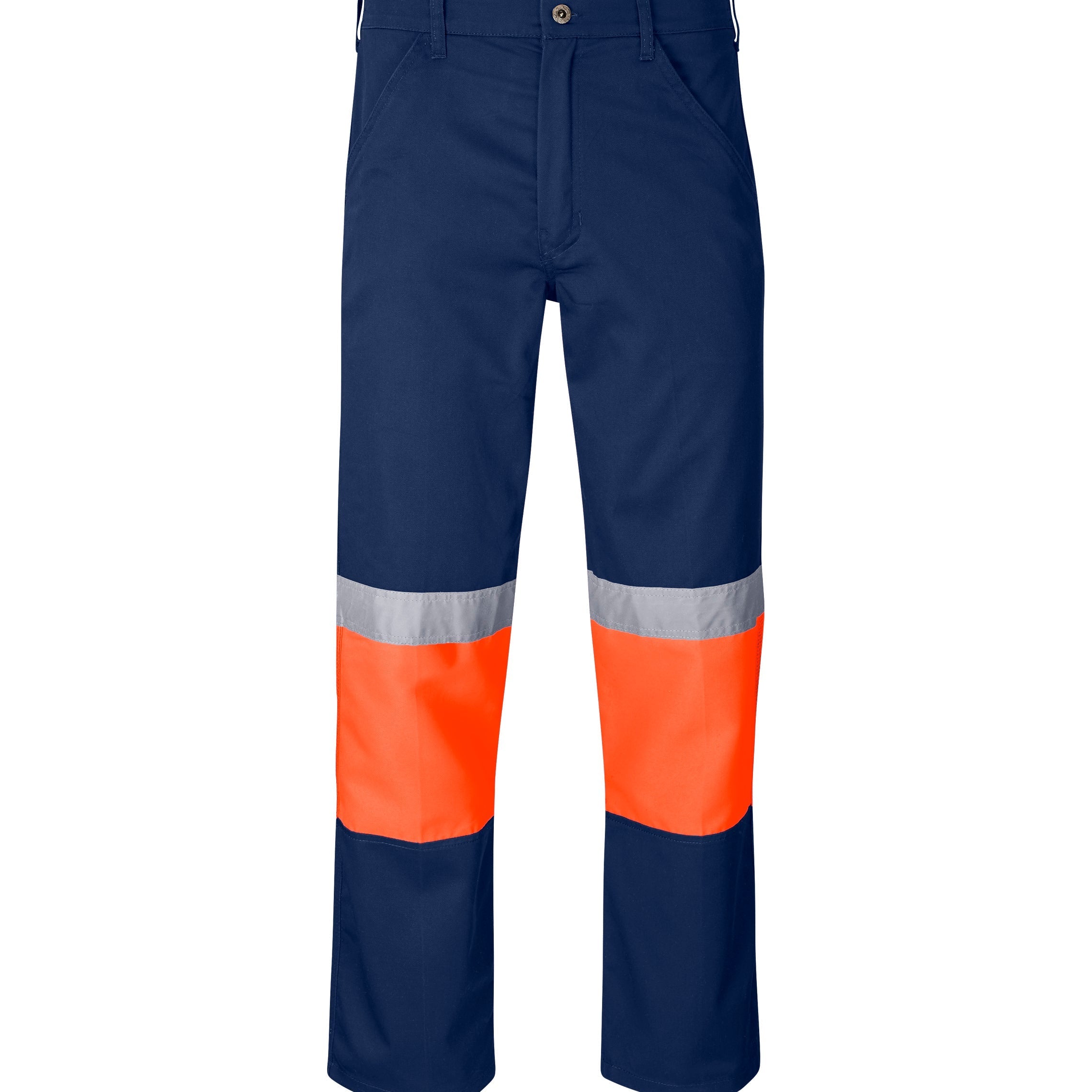 Traffic Premium Two-Tone Hi-Viz Reflective Pants-28-Orange-O