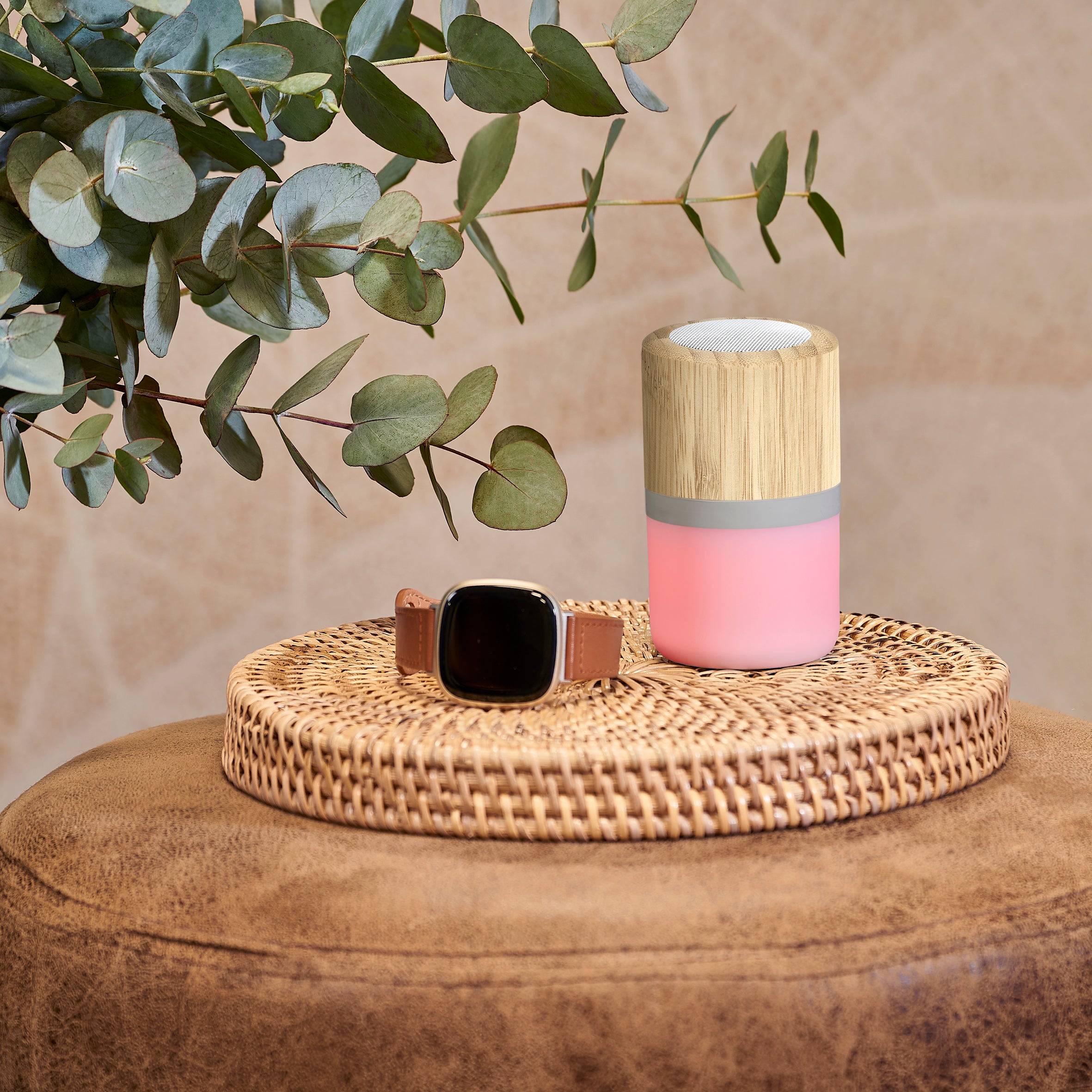 Heiwa Bamboo Bluetooth Speaker & Night Light