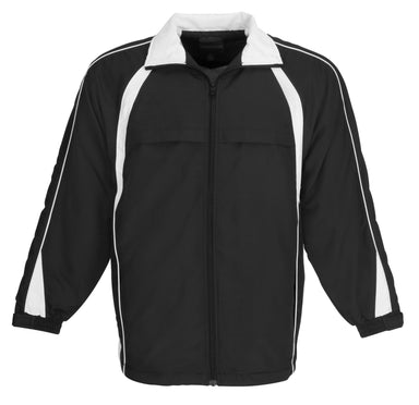 Unisex Splice Track Top - Black White Only-L-Black With White-BLW