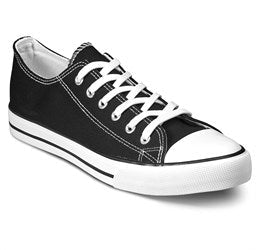Unisex Trendi Canvas Sneaker-2-Black-BL