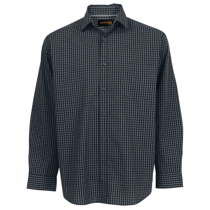 Unity Check Lounge Long Sleeve Black / SML / Last Buy - Shirts-Corporate