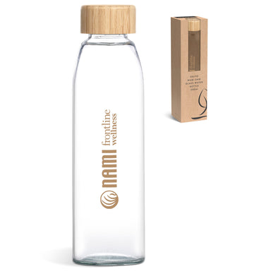 Wabi-Sabi Glass Water Bottle - 500ml Natural / NT