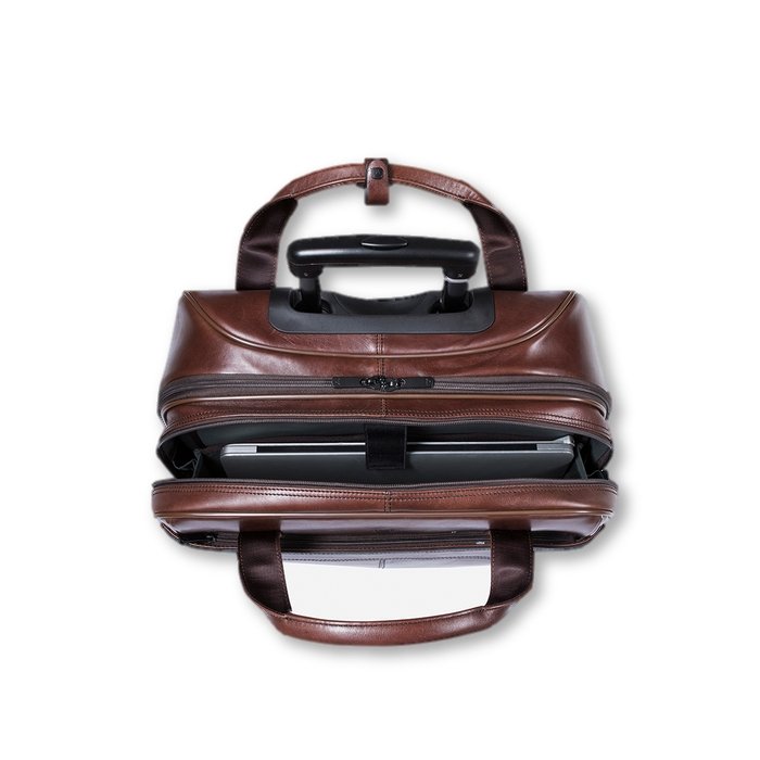 Winchester 17" Laptop/Overnight Trolley Bag | Brown-