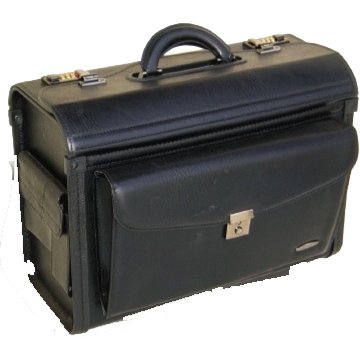 Black Pilot Case Briefcase