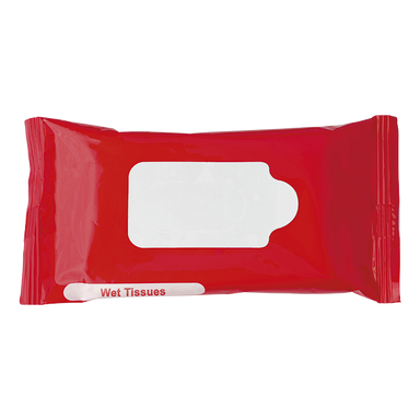 BH6080 - Bag with 10 Wet Wipes Red / STD / Regular - 