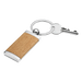 Wooden Keychain With Metal Trim Brown / STD / Last Buy - Keychains