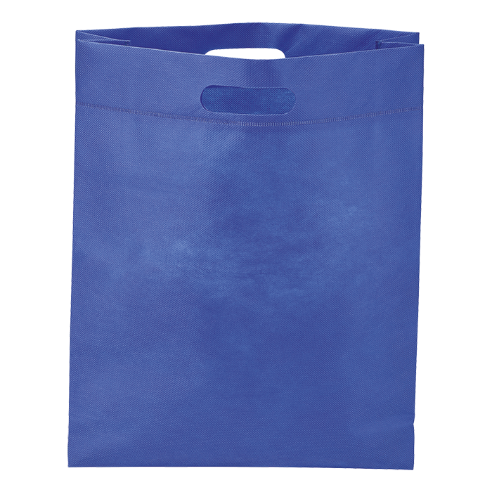 Non Woven Shopper with Bottom Gusset Royal / STD / Last Buy - Shoppers and Slings