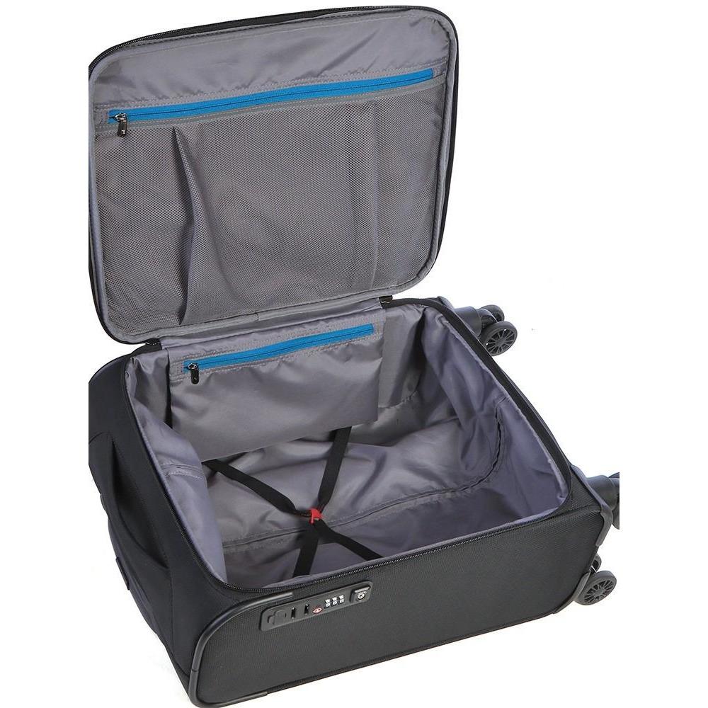 Xpress 53cm Carry On with Scanstop & USB port | Black-Suitcases