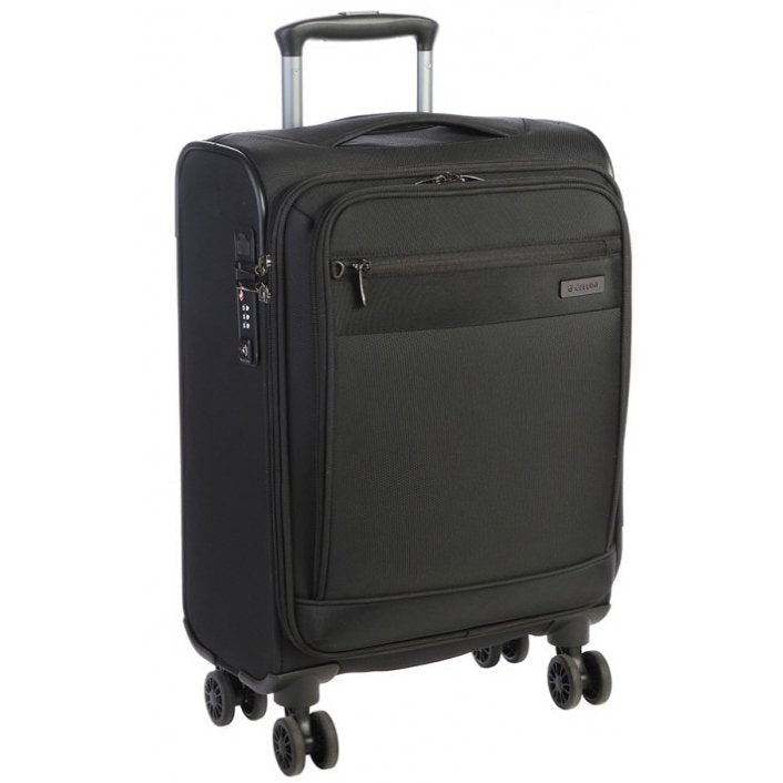 Xpress 53cm Carry On with Scanstop & USB port | Black-Suitcases