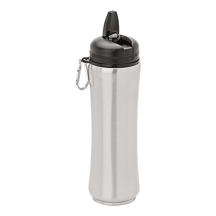 BW3879 - 600ml Collapsible Water Bottle with Carabiner Clip