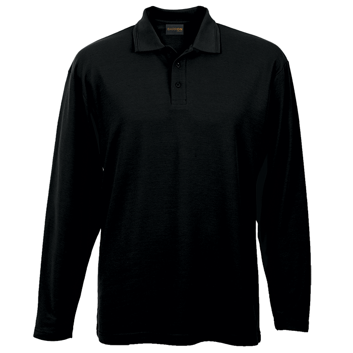 Mens 175g Pique Knit Long Sleeve Golfer