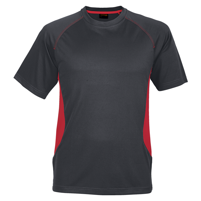 Reese T-Shirt (TST-REE) Granite/Red / XS / Last Buy - T-Shirts