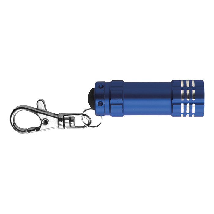 BK4861 - Metal Pocket Torch with LED Lights Cobalt / STD / Regular - Keychains