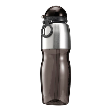 BW7551 - 800ml Sports Water Bottle with Foldable Drinking Spout Black / STD / Regular - Drinkware