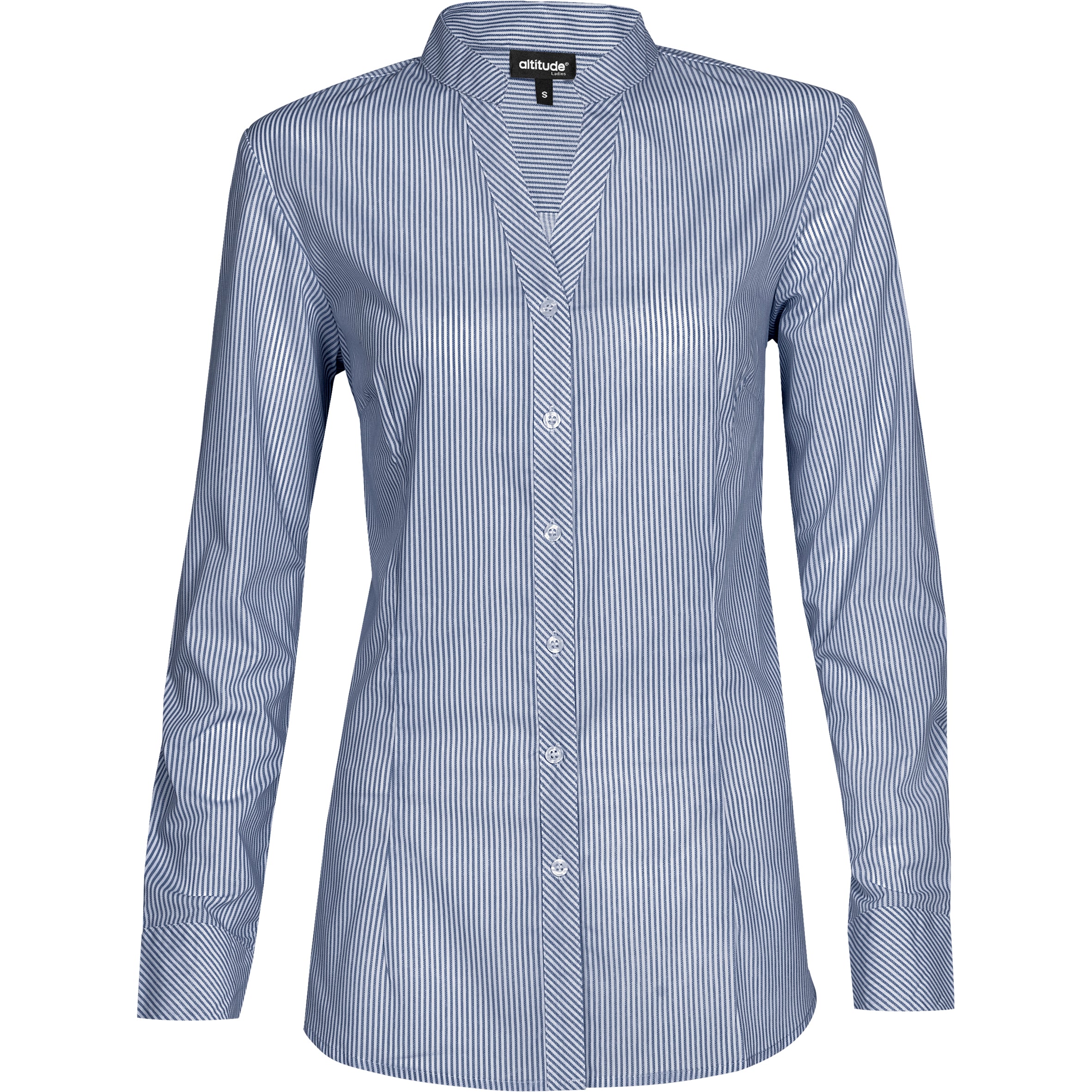 Ladies Long Sleeve Birmingham Shirt - Navy