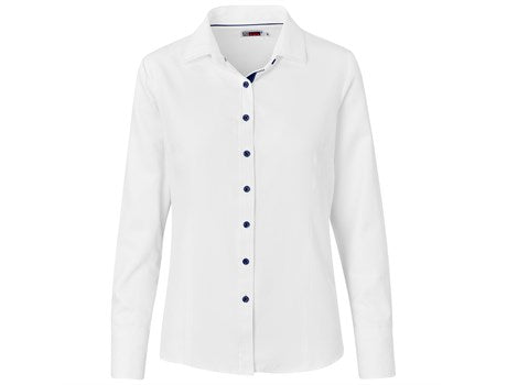 Ladies Long Sleeve Casablanca Shirt - Navy
