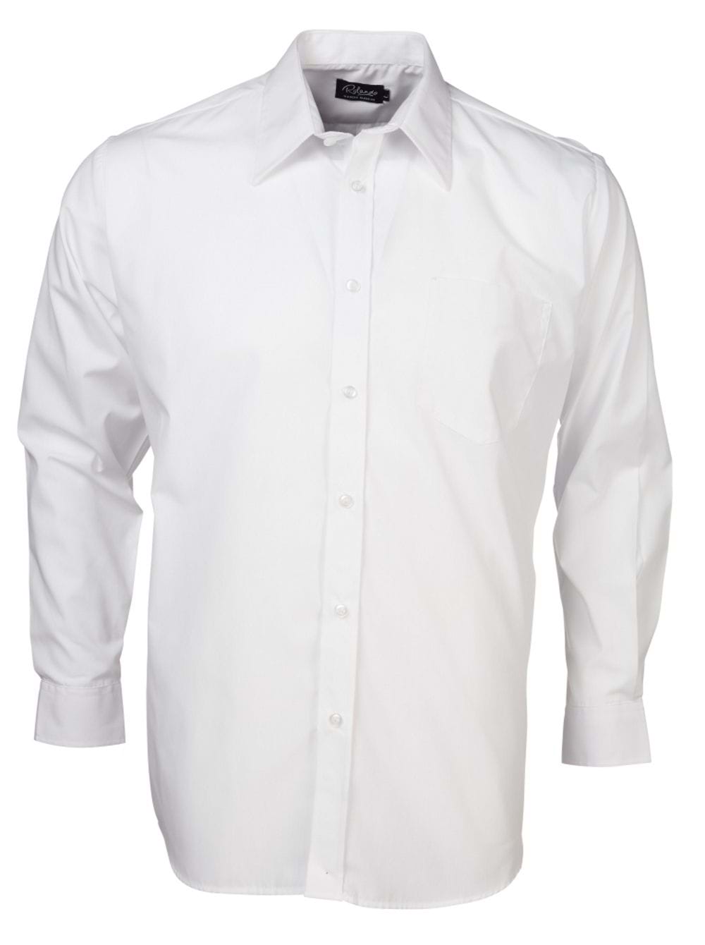 Mens P070 L/S Shirt - White