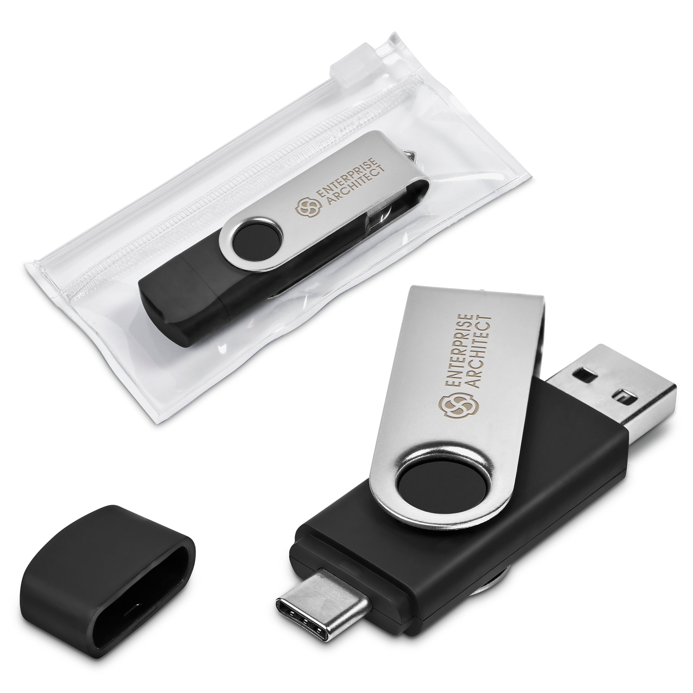 Shuffle Glint Flash Drive – 32GB - Silver