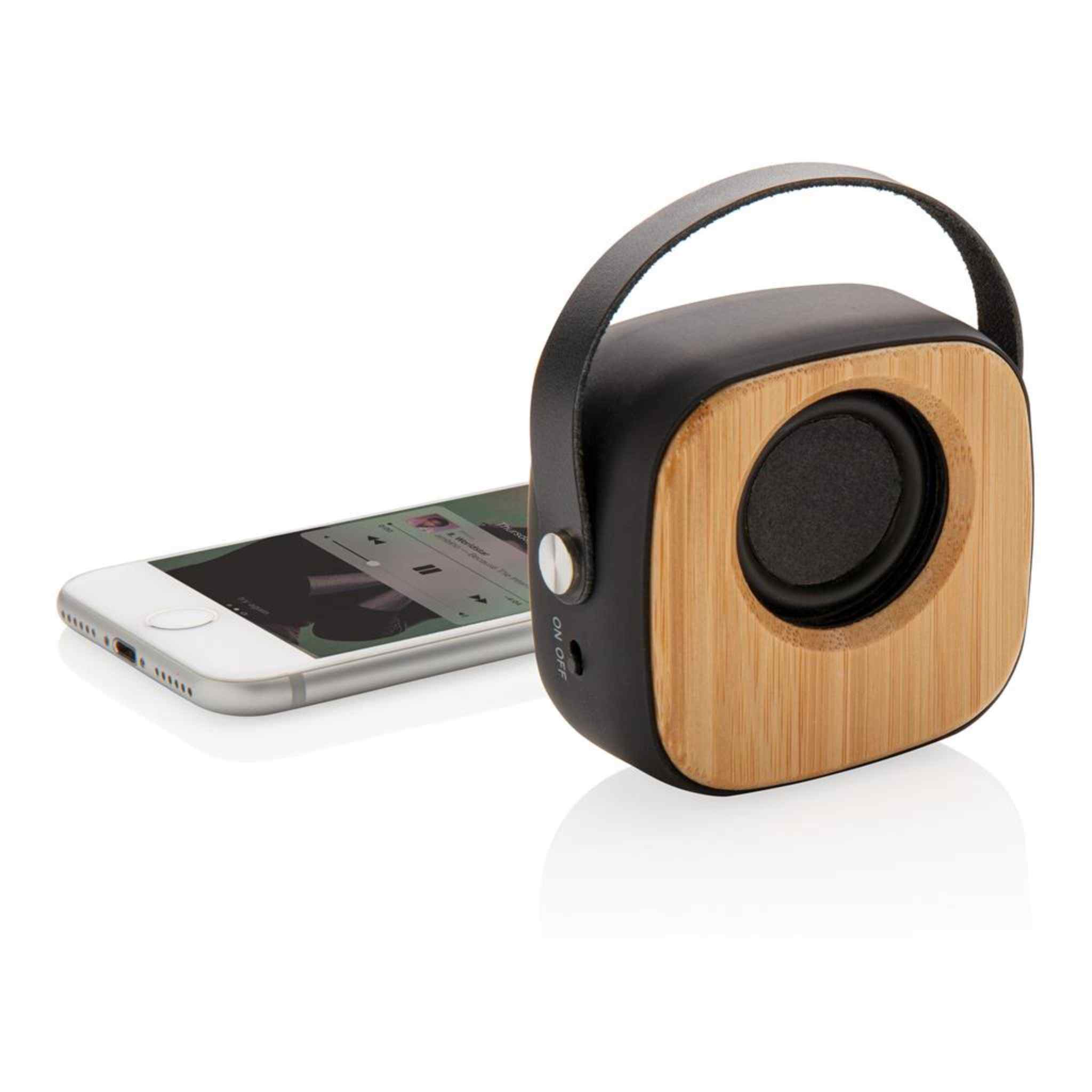 Bamboo Anti-microbial Bluetooth Speaker With Phone
