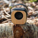 Bamboo Anti-microbial Bluetooth Speaker in a natural environment