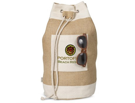 Suna Jute & Cotton Beach Rucksack