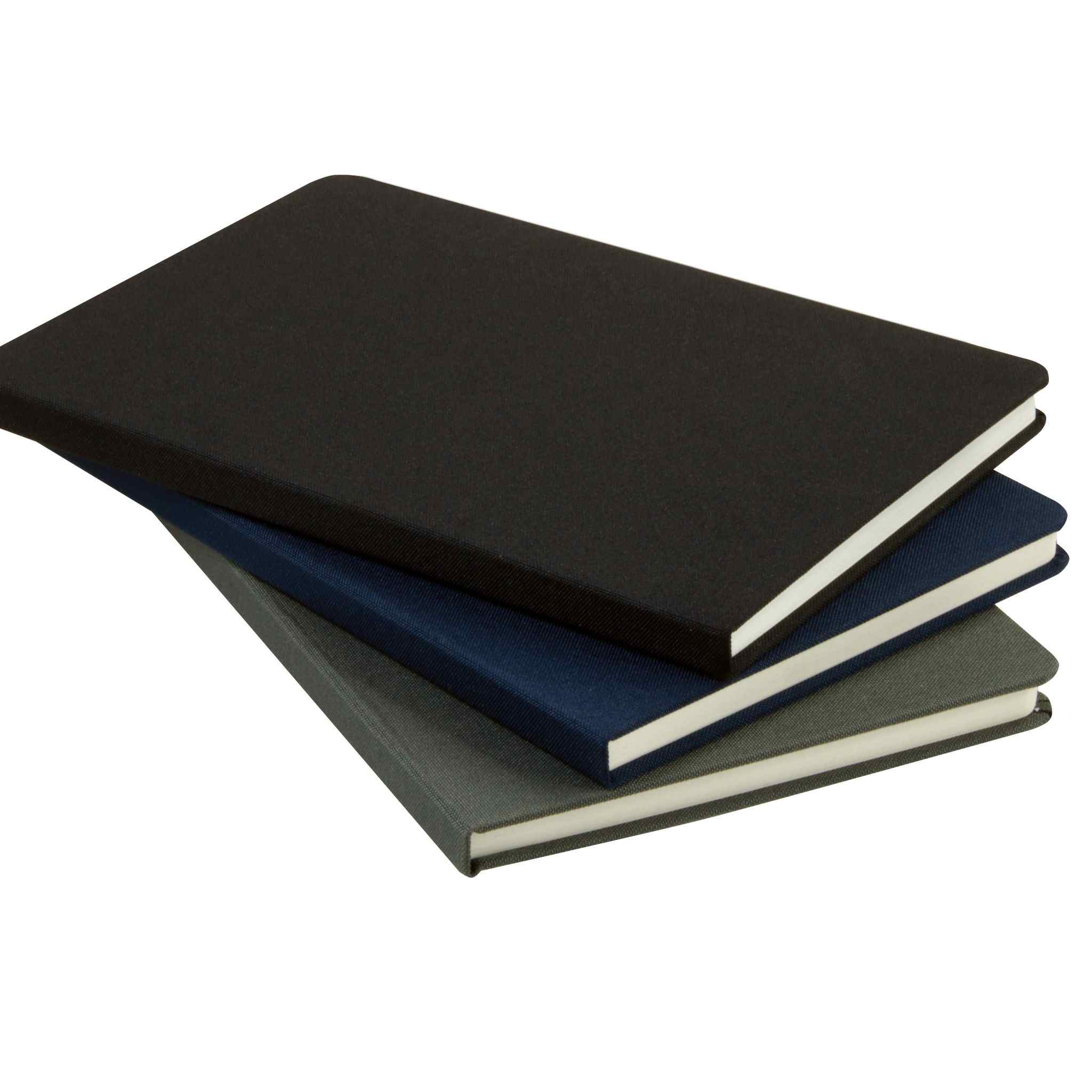 Anti-Microbial Notebooks shown stacked in a range of colours