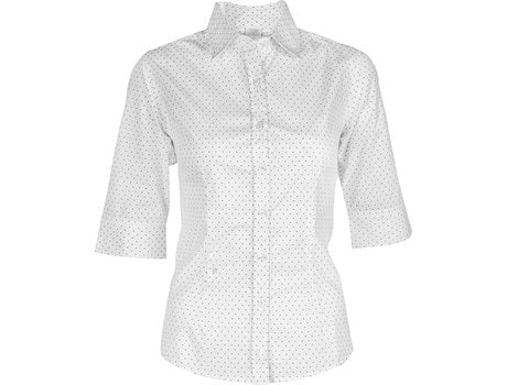 Ladies 3/4 Sleeve Duke Shirt - White Only-