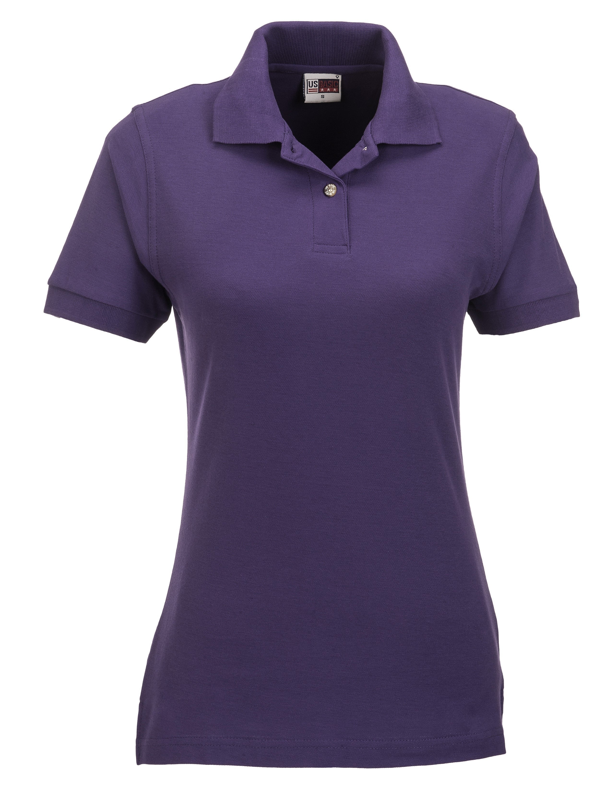 Ladies Boston Golf Shirt-L-Purple-P