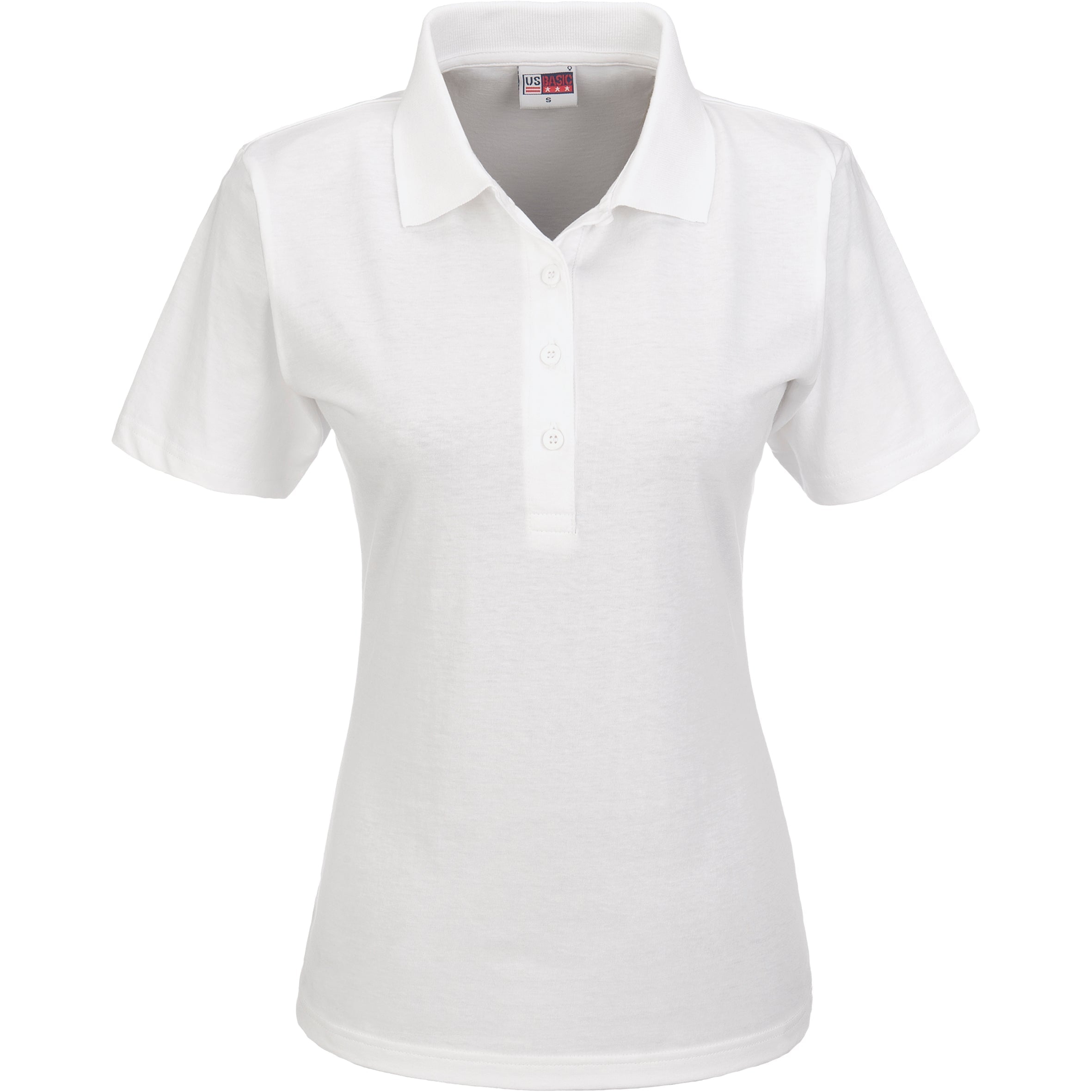 Ladies Cardinal Golf Shirt - Orange Only-L-White-W
