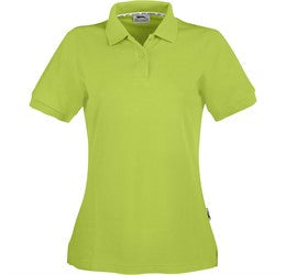 Ladies Crest Golf Shirt-M-Green-G