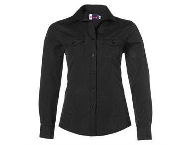 Ladies Long Sleeve Bayport Shirt - Black Only-