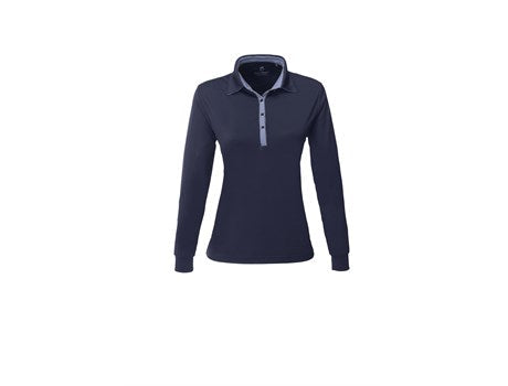 Ladies Long Sleeve Pensacola Golf Shirt - Navy Only-