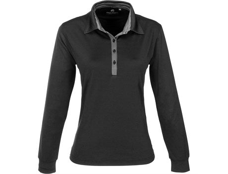 Ladies Long Sleeve Pensacola Golf Shirt - Navy Only-