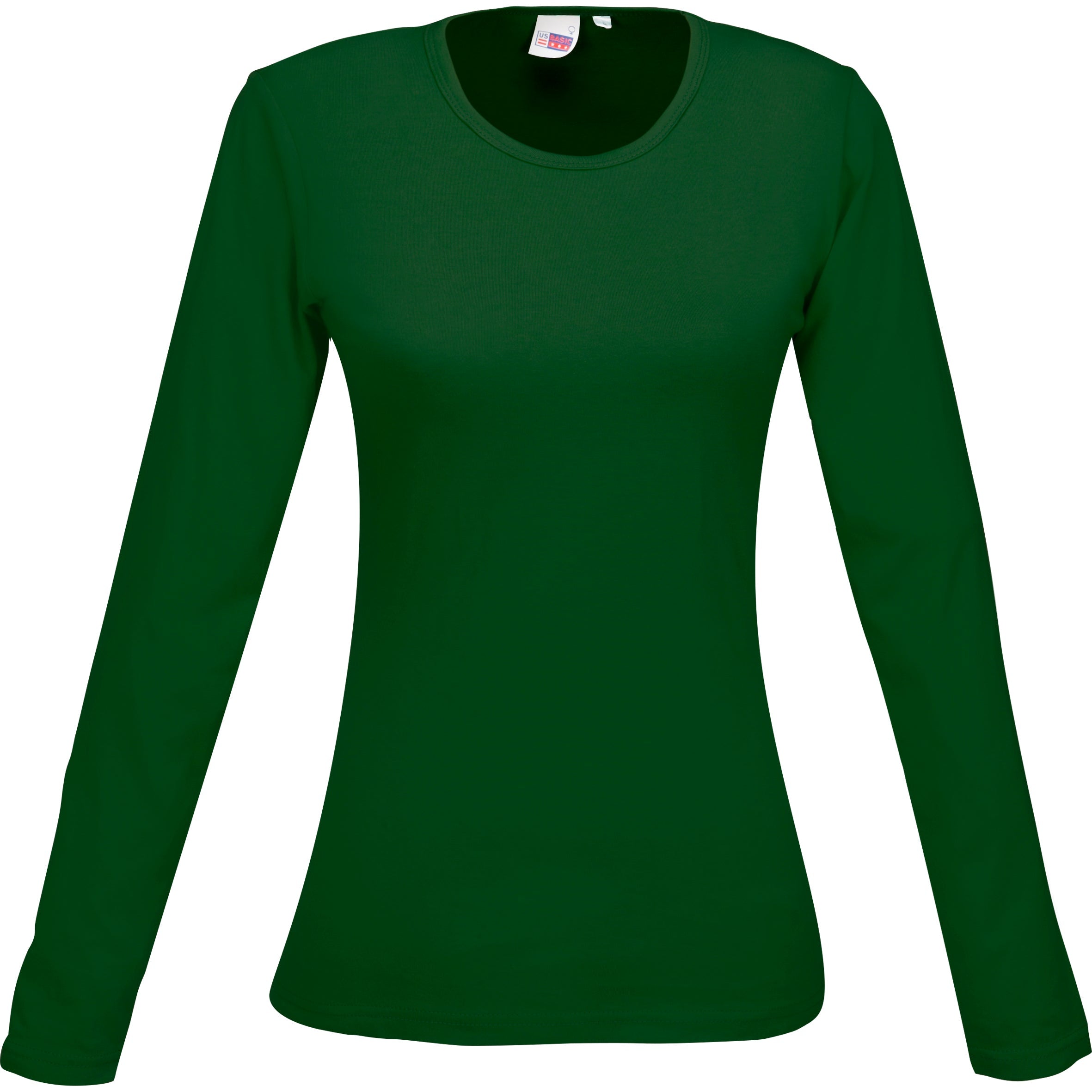 Ladies Long Sleeve Portland T-Shirt - Lime Only-L-Green-G