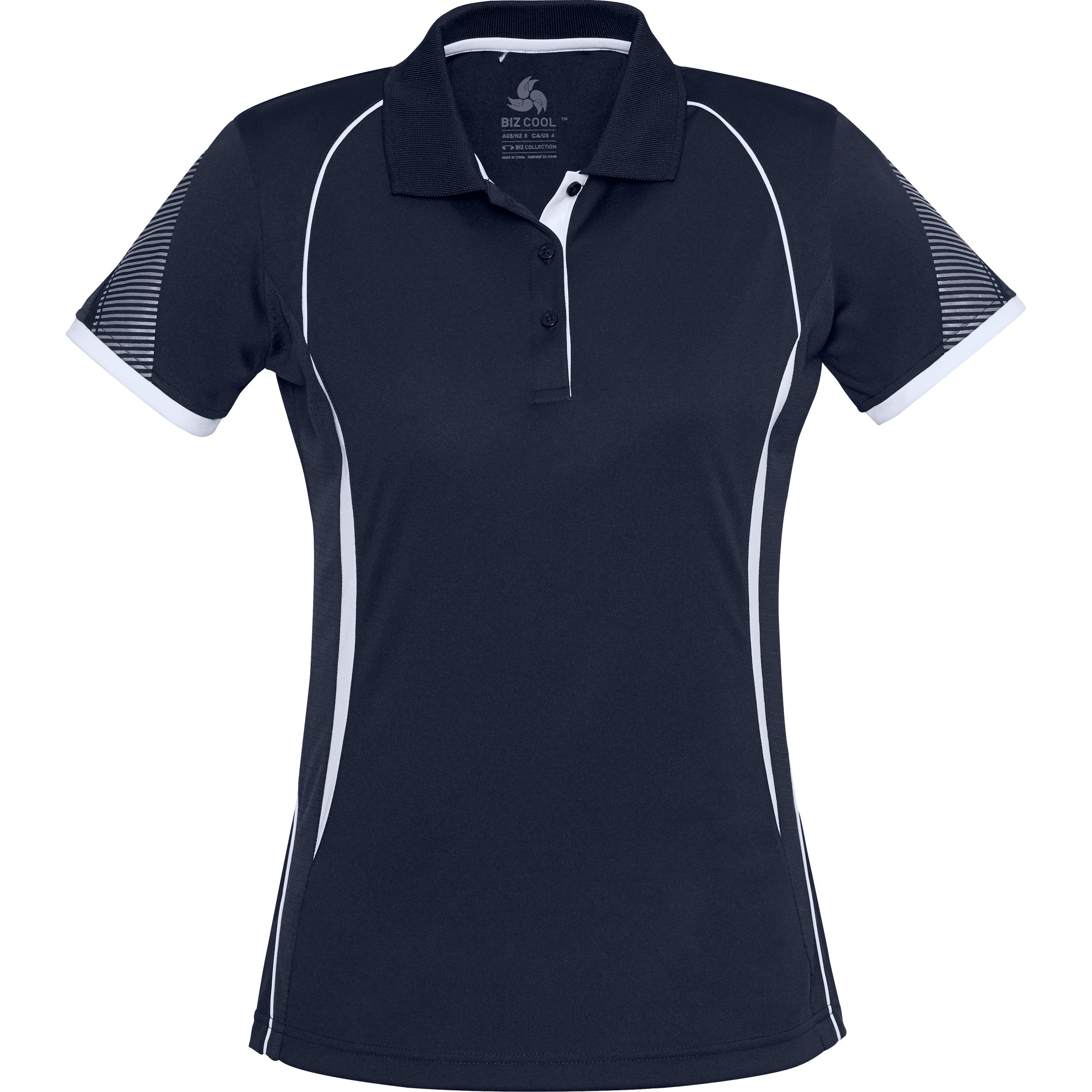 Ladies Razor Golf Shirt-L-Navy-N