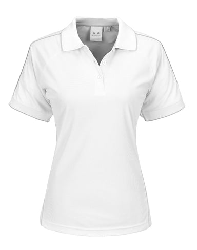 Ladies Resort Golf Shirt - White Only-L-White-W