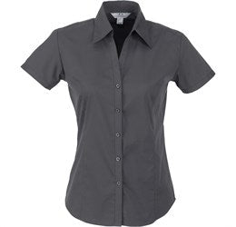 Ladies Short Sleeve Metro Shirt - Black Only-